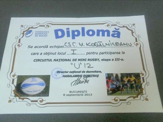 Juniorii comunei Kogălniceanu sunt campioni naţionali la rugby